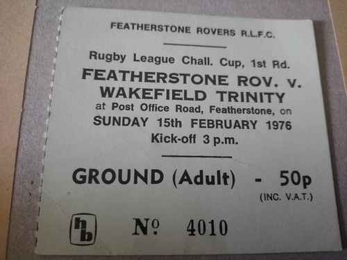 Match ticket featherstone - match,