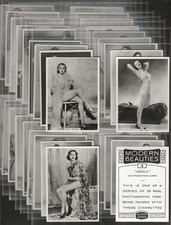 B.A.T. BAT-FULL SET- MODERN BEAUTIES 1938 (PRINTED BACK 7TH SERIES XF36 CARDS) 