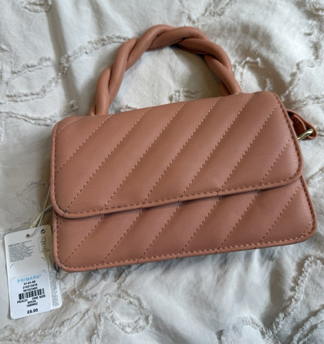 Primark peach quilted faux - primark,