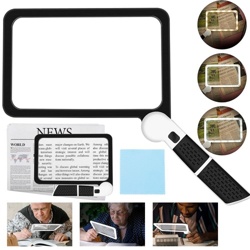 Book magnifier illuminated - 5x,