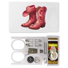 'Pink Heart Cowboy Boots' Mini