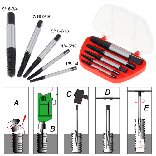 5pcs damaged screw extractor - 5pcs,