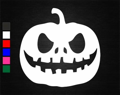 Spooky pumpkin vinyl sticker - spooky,