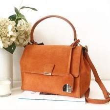 ZARA BRICK LEATHER CITY BAG