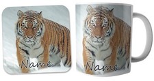 Personalised Tiger in Snow Mug