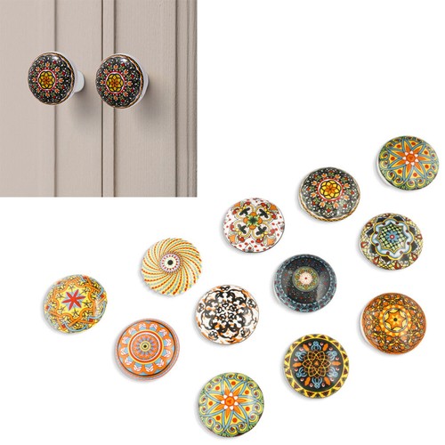 Set colourful round - of,