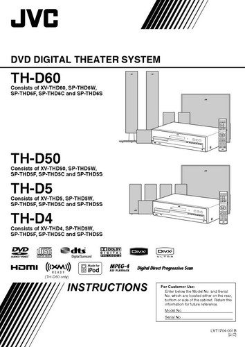 Jvc th d50 - jvc, th-d5