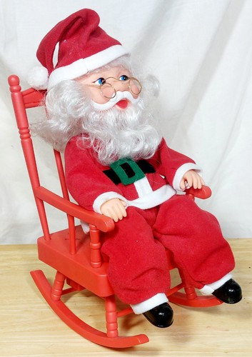Vintage musical santa - santa, in