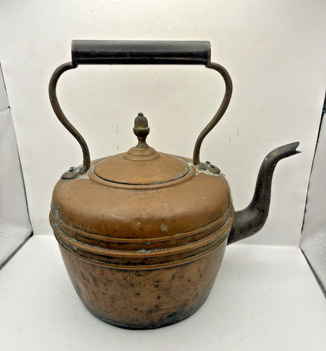Antique copper kettle - kettle, vintage
