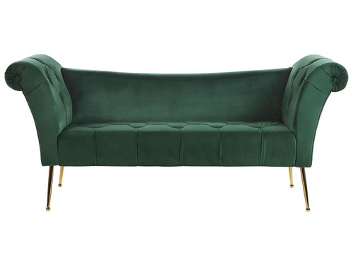 Velvet chaise lounge green - chaise,