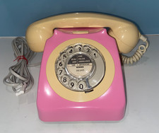Vintage old Pink and Ivory GPO 706 Telephone Newark phone