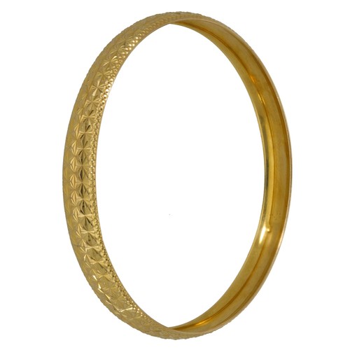 9ct gold bangle 63g - 9ct, 8.63g