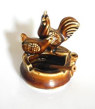 1960s Brown Glazed Ashtray