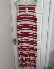 Women's M&S red stripe knit