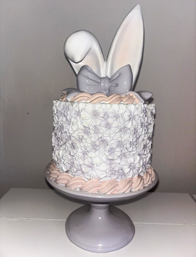 Bunny ears cake topper bow - topper, &