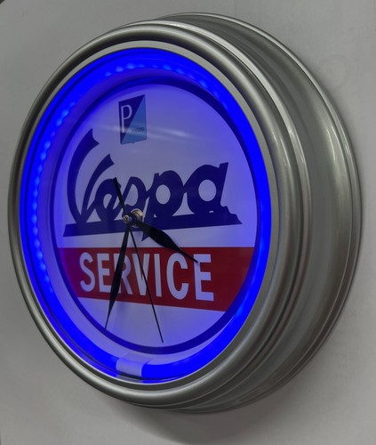 Vespa service blue led - blue, 'neon