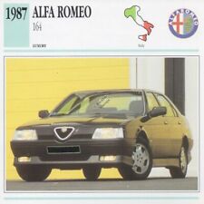 1987 ALFA ROMEO 164 Classic Car Photograph / Information Maxi Card