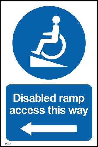Disabled ramp access this - disabled, way