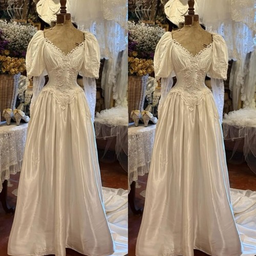 Vintage 1950s wedding dresses - vintage,
