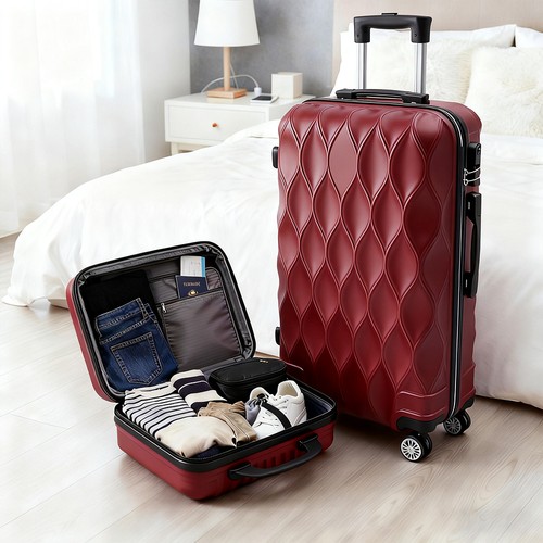 Piece luggage set rolling - set,,