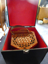 Boorinwood  30+1  Button Anglo type Concertina. Wooden Cased. VGC