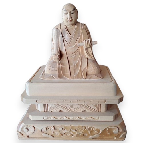 Japanese wood buddhist - wood,