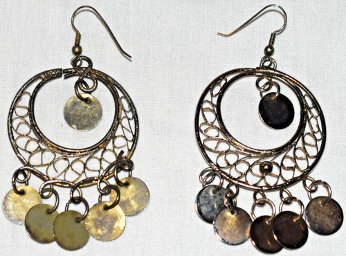 Vintage goldtone dangle - vintage,