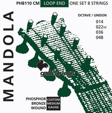 Galli PHB90CM OCTAVE MANDOLA STRINGS, Medium Gauge, .014-.048. Made in Italy.
