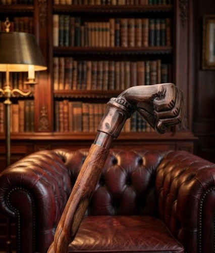 Handcrafted brass punch handle - brass,