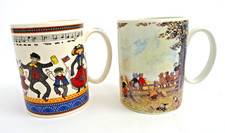 Two Wedgwood Collectable China 5" Mugs: Rupert Bear and Pearly Kings & Queens