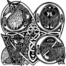 'Celtic Love Birds' Unmounted