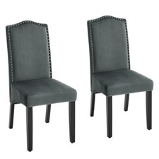 2/4X Velvet Dining Chairs with