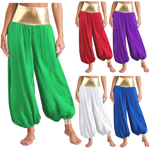 Women metallic shiny harem - women,