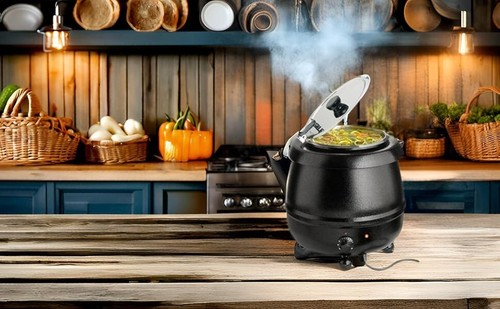 Soup kettle litre black - kettle,
