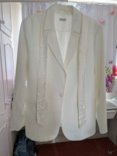 LADIES IVORY TUXEDO EVENING