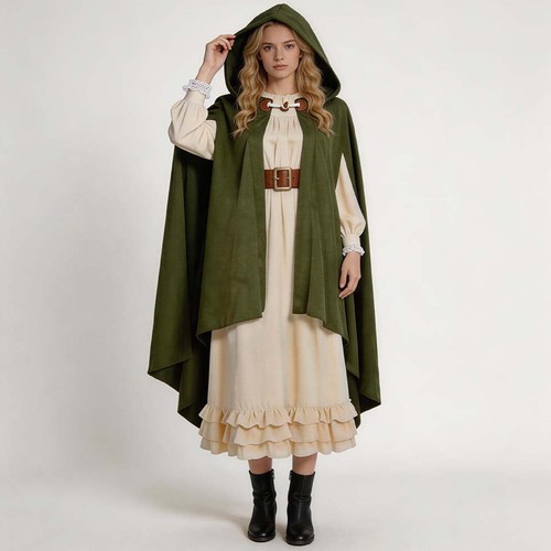 The hobbit green cape cosplay - green,