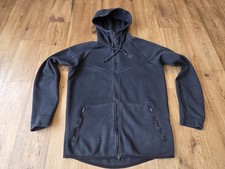 Nike Tech Fleece WINDRUNNER Mens Black Jacket Hoodie Zip Pockets size M