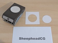 Stampin' Up! Starburst Scalloped Circle LARGE Punch Card Craft Punch VGC UK!