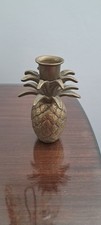 vintage style pineapple brass single candle holder