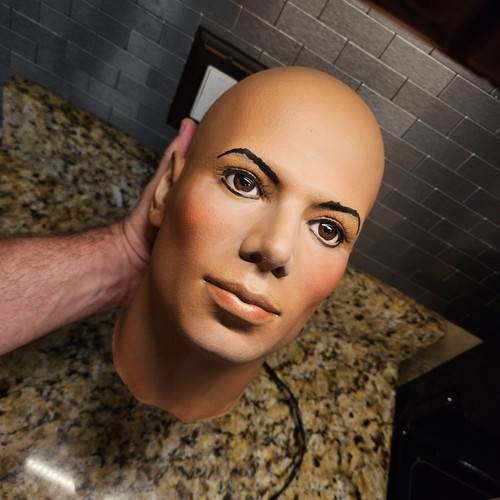 Michael jackson life size head - life,