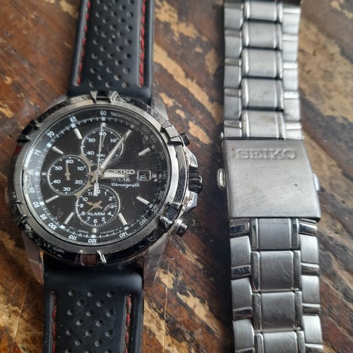 Seiko solar chronograph - seiko,