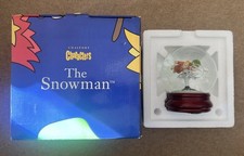 Coalport Characters - The Snowman - Snowglobe Walking in the Air - First Edition