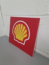 Genuine Original 28cm X 25cm Decorative Shell Petrol Garage Plastic Sign Mancave
