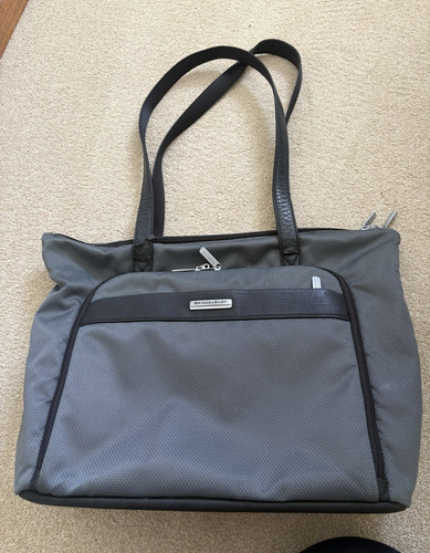 Briggs riley grey nylon zip - riley,