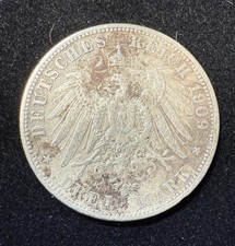 1909 German Reich 3 Mark King