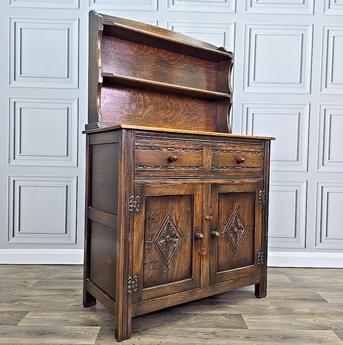 Antique oak dresser cabinet - antique,