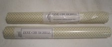 VTG 1980s JANE CHURCHILL WALLPAPER 2 ROLLS FERNHURST JY61W-09 A CREAM/AQUA DITSY