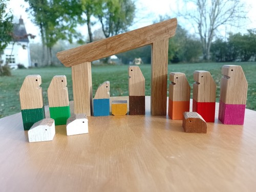 Modern handmade oak - , christmas