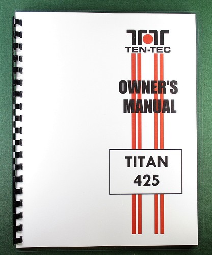 Tentec titan 425 instruction - titan,