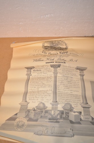 1973 masonic certificate - certificate, the